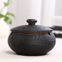 Load image into Gallery viewer, Ashtray Ceramic Large Retro Creative Kiln Baked Stoneware Celadon Ashtray