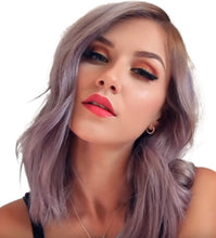 Load image into Gallery viewer, Women Wig Mid-Length Split Long Curly Hair Micro-Curly Headgear W27