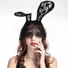 Load image into Gallery viewer, 2x Halloween Xmas Christmas Gifts Decoration Style Lace Headband Decoration Rabbit Ears Hair Hoop
