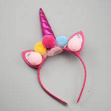 Lade das Bild in den Galerie-Viewer, 2x Halloween Xmas Christmas Gifts Decoration Unicorn Headband Hair Accessories