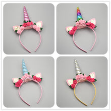 Lade das Bild in den Galerie-Viewer, 2x Halloween Xmas Christmas Gifts Decoration Unicorn Headband Hair Accessories