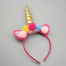 Lade das Bild in den Galerie-Viewer, 2x Halloween Xmas Christmas Gifts Decoration Unicorn Headband Hair Accessories