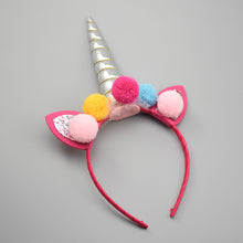 Lade das Bild in den Galerie-Viewer, 2x Halloween Xmas Christmas Gifts Decoration Unicorn Headband Hair Accessories