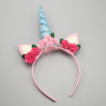 Lade das Bild in den Galerie-Viewer, 2x Halloween Xmas Christmas Gifts Decoration Unicorn Headband Hair Accessories