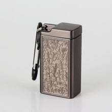 Lade das Bild in den Galerie-Viewer, Ashtray Mini Comes Keychain Climbing Button Carabiner Metal Outdoor Ashtray