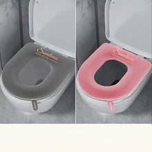 Load image into Gallery viewer, 3pcs Toilet Seat Cover Pads Four Seasons Household Plush Thicker