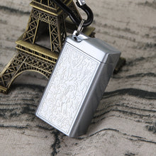 Load image into Gallery viewer, Ashtray Portable Mini Comes Keychain Climbing Button Carabiner Metal Outdoor Ashtray