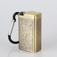 Lade das Bild in den Galerie-Viewer, Ashtray Mini Comes Keychain Climbing Button Carabiner Metal Outdoor Ashtray