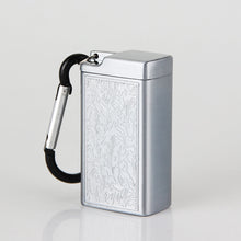 Load image into Gallery viewer, Ashtray Portable Mini Comes Keychain Climbing Button Carabiner Metal Outdoor Ashtray