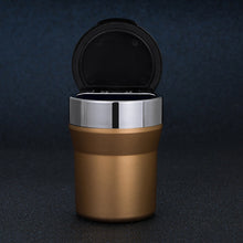 Load image into Gallery viewer, Ashtray Multifunctional Stainless Steel Metal Liner LED Removable Washable Car Supplies Creative