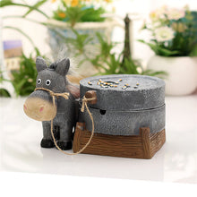 Lade das Bild in den Galerie-Viewer, Ashtray Cute Trend Donkey Pull Car Pull Mill Creative Cover Home Decoration Ashtray