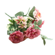 Lade das Bild in den Galerie-Viewer, 2Pc Oil Painting Camellia Bunches Artificial Fake Flower Plants Home Decoration Wedding Bouquet