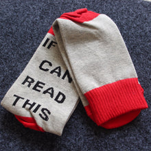 Load image into Gallery viewer, 3 Double Trendy Beer Printed Adult Men's and Women's Socks If You Can Read This Series