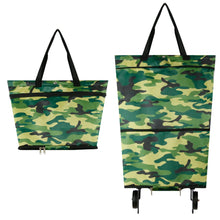 Lade das Bild in den Galerie-Viewer, Backpack Bag Shopping Bag Foldable Shopping Trolley Travel Bag Wheel Bags with Roller