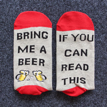 Load image into Gallery viewer, 3 Double Trendy Beer Printed Adult Men's and Women's Socks If You Can Read This Series