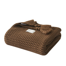 Load image into Gallery viewer, Tassel Knitted Ball Blanket Wool Blanket Air Conditioner Nap Blanket Shawl Blanket Sofa Casual Blanket