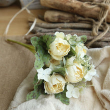 Load image into Gallery viewer, 3PCs Peony Small bundle Artificial Fake Flower Plants Home Decoration Wedding Bouquet