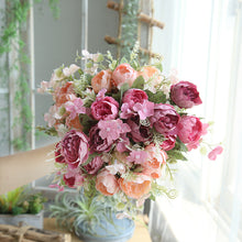 Load image into Gallery viewer, 3PCs Peony Small bundle Artificial Fake Flower Plants Home Decoration Wedding Bouquet