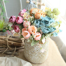 Load image into Gallery viewer, 3PCs Peony Small bundle Artificial Fake Flower Plants Home Decoration Wedding Bouquet