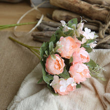 Load image into Gallery viewer, 3PCs Peony Small bundle Artificial Fake Flower Plants Home Decoration Wedding Bouquet