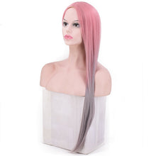Load image into Gallery viewer, Women Wig Fashion Color Gradient Mid-Length Straight Hair Headgear W287