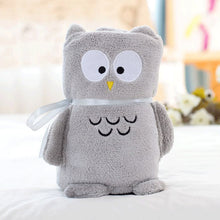 Lade das Bild in den Galerie-Viewer, Cartoon Animal Roll Carpet Creative Flannel Doll Blanket Air Conditioning Blanket Gift Blanket