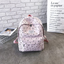 Load image into Gallery viewer, Backpack Schoolbag New Men's and Women's Large Capacity Rhombus Junior High School Student Campus Chic Hong Kong Style