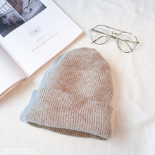 Lade das Bild in den Galerie-Viewer, Warm Winter Knit Beanie Hats Autumn Wool Casual All-Match and Sweet Trendy Sleeve Cap Children Unisex