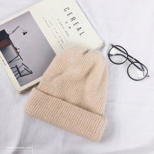 Lade das Bild in den Galerie-Viewer, Warm Winter Knit Beanie Hats Autumn Wool Casual All-Match and Sweet Trendy Sleeve Cap Children Unisex