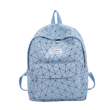 Load image into Gallery viewer, Backpack Schoolbag New Men's and Women's Large Capacity Rhombus Junior High School Student Campus Chic Hong Kong Style