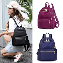 Lade das Bild in den Galerie-Viewer, Backpack Large Capacity Travel Fashion Preppy Style Student Schoolbag Lightweight Shoulder Handbag Waterproof Nylon Cloth Bag