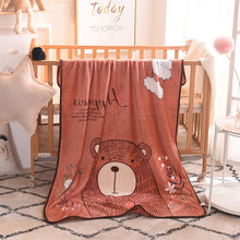 Lade das Bild in den Galerie-Viewer, Children's Blanket Single Layer & Thin Cartoon Flannel Blanket Kindergarten Four Seasons Cover Blanket