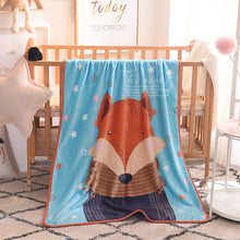 Lade das Bild in den Galerie-Viewer, Children's Blanket Single Layer & Thin Cartoon Flannel Blanket Kindergarten Four Seasons Cover Blanket