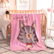 Lade das Bild in den Galerie-Viewer, Children's Blanket Single Layer & Thin Cartoon Flannel Blanket Kindergarten Four Seasons Cover Blanket