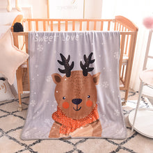 Lade das Bild in den Galerie-Viewer, Children's Blanket Single Layer & Thin Cartoon Flannel Blanket Kindergarten Four Seasons Cover Blanket