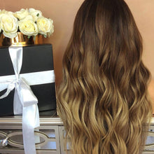 Load image into Gallery viewer, Women Wig Gradient Color Mid-Length Curly Hair Xiangsen W511
