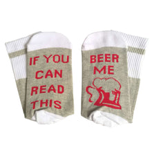 Load image into Gallery viewer, 3 Double Trendy Beer Printed Adult Men's and Women's Socks If You Can Read This Series