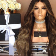 Load image into Gallery viewer, Women Wig Gradient Color Mid-Length Curly Hair Xiangsen W511