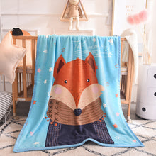 Load image into Gallery viewer, Flannel Children's Blanket Double-Layer Thickened Cloud Blanket Cartoon Coral Fleece Blanket