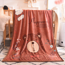 Load image into Gallery viewer, Flannel Children's Blanket Double-Layer Thickened Cloud Blanket Cartoon Coral Fleece Blanket