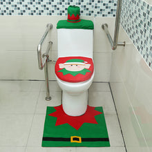 Load image into Gallery viewer, 3pcs Toilet Seat Cover Pads Christmas Three-Piece Set Multi-Style Christmas Hotel Decoration