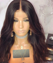 Load image into Gallery viewer, Women Wig Medium Long Curly Hair Big Wave Gradient Color W251