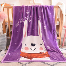 Load image into Gallery viewer, Flannel Children's Blanket Double-Layer Thickened Cloud Blanket Cartoon Coral Fleece Blanket