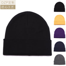 Load image into Gallery viewer, Warm Winter Knit Beanie Hats Women Male Korean Style Autumn and Winter Earflaps Slipover Simple Wool Unisex