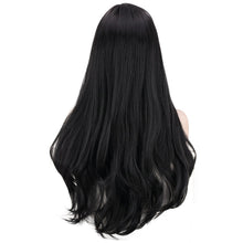 Lade das Bild in den Galerie-Viewer, Women Wig Chemical Fiber Black Long Curly Hair Headgear W318