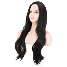 Lade das Bild in den Galerie-Viewer, Women Wig Chemical Fiber Black Long Curly Hair Headgear W318