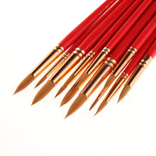 Load image into Gallery viewer, 12 Nylon Wool Red Rod Watercolor Pens Set Art Paint Brushes Pen