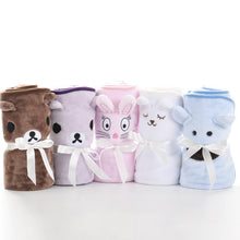 Lade das Bild in den Galerie-Viewer, Baby Embroidered Flannel Small Blanket Cartoon Children's Blanket Flannel Blanket