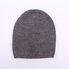 Lade das Bild in den Galerie-Viewer, Warm Winter Knit Beanie Hats Men's and Women's Plain Wool Autumn and Winter Wild Wool Unisex