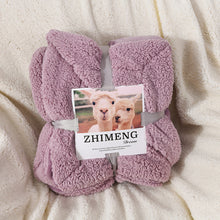 Load image into Gallery viewer, Fleece Blanket Winter Thickened Double Layer Thermal Blanket Winter Leisure Blanket